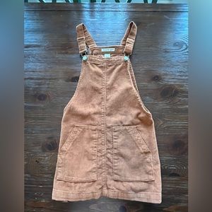 Gold corduroy overalls